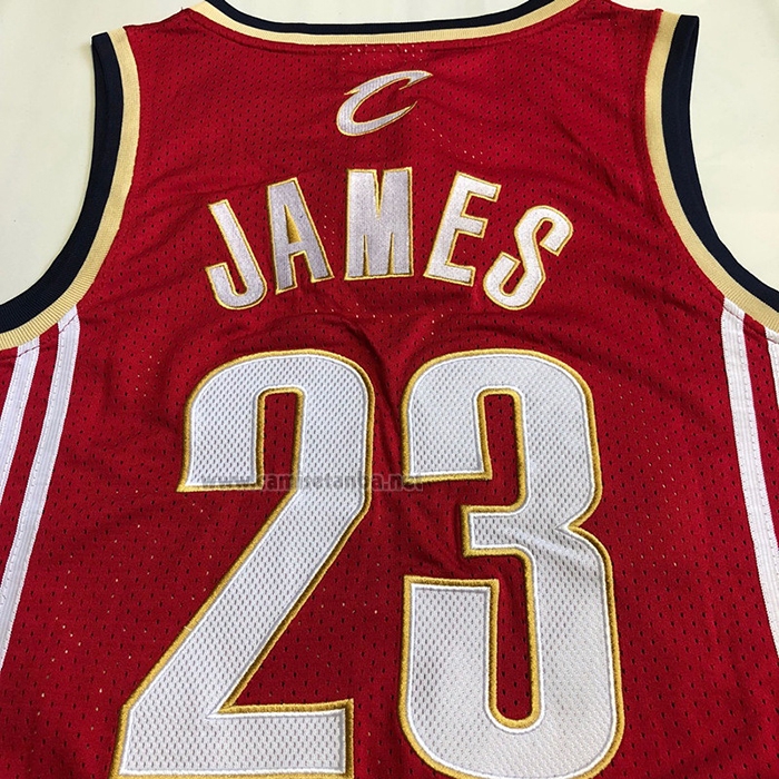 Camiseta Cleveland Cavaliers LeBron James #23 Mitchell & Ness 2003-04 Rojo